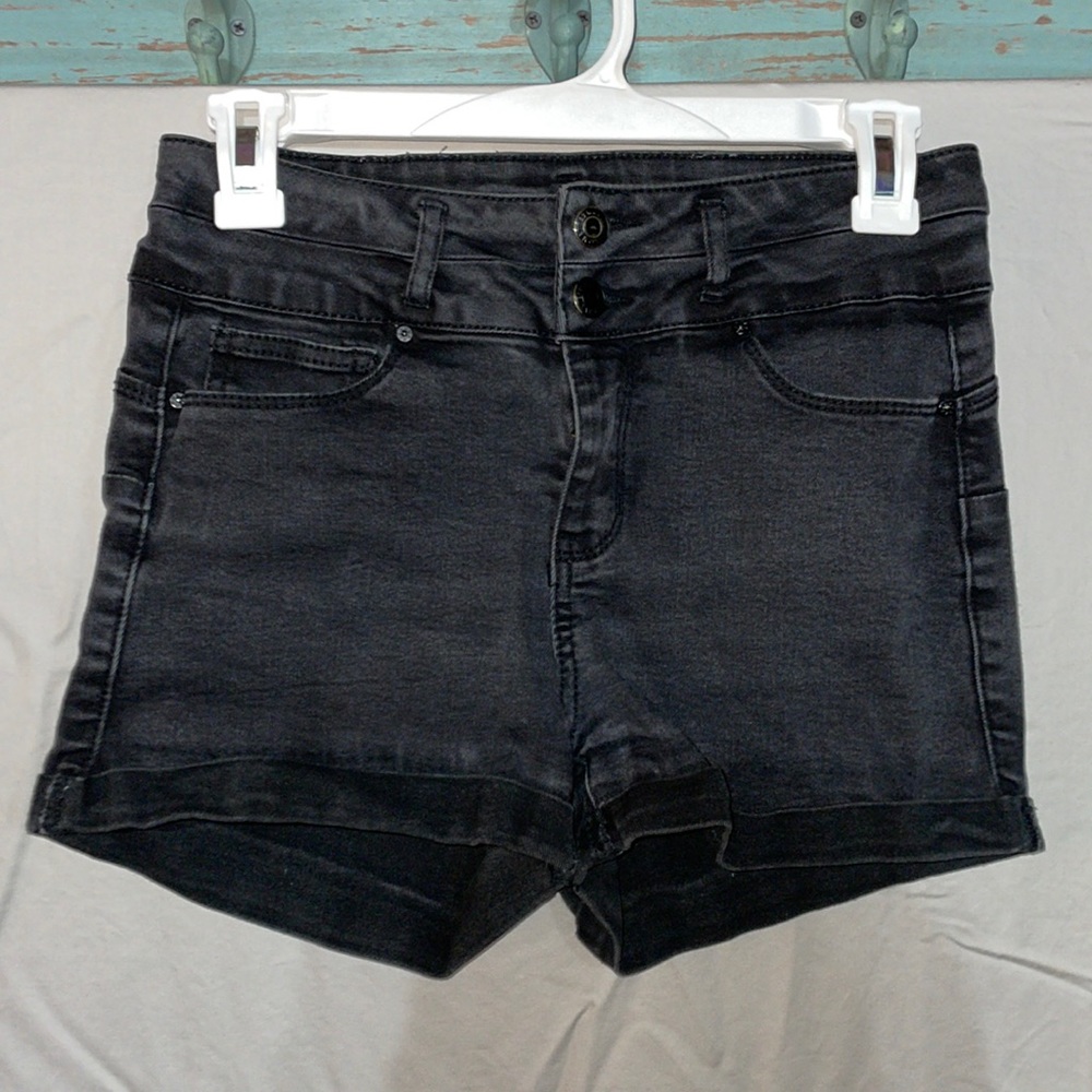 Black Jean Shorts